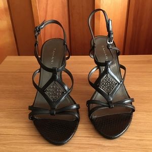 Tahari  Black Strappy Sandals, Size 8 Brand New!